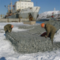 Stone Filled 80x100mm Gabion Basket For Flood Protective